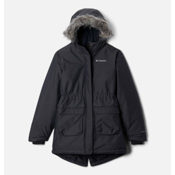 Columbia Jakne Za Djevojčice - Nordic Strider Crne | VIAT-26971